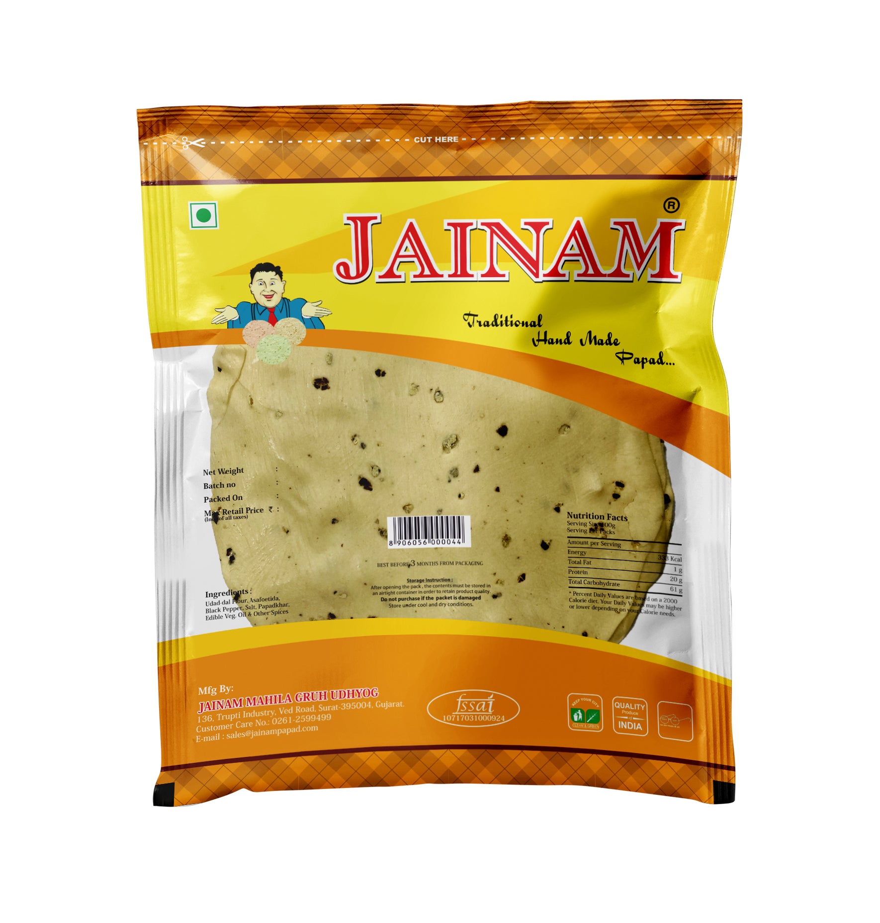 Contact – Jainam Papad