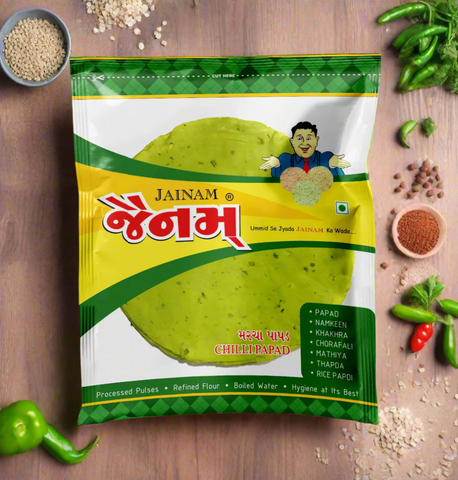 Green chilli Papad