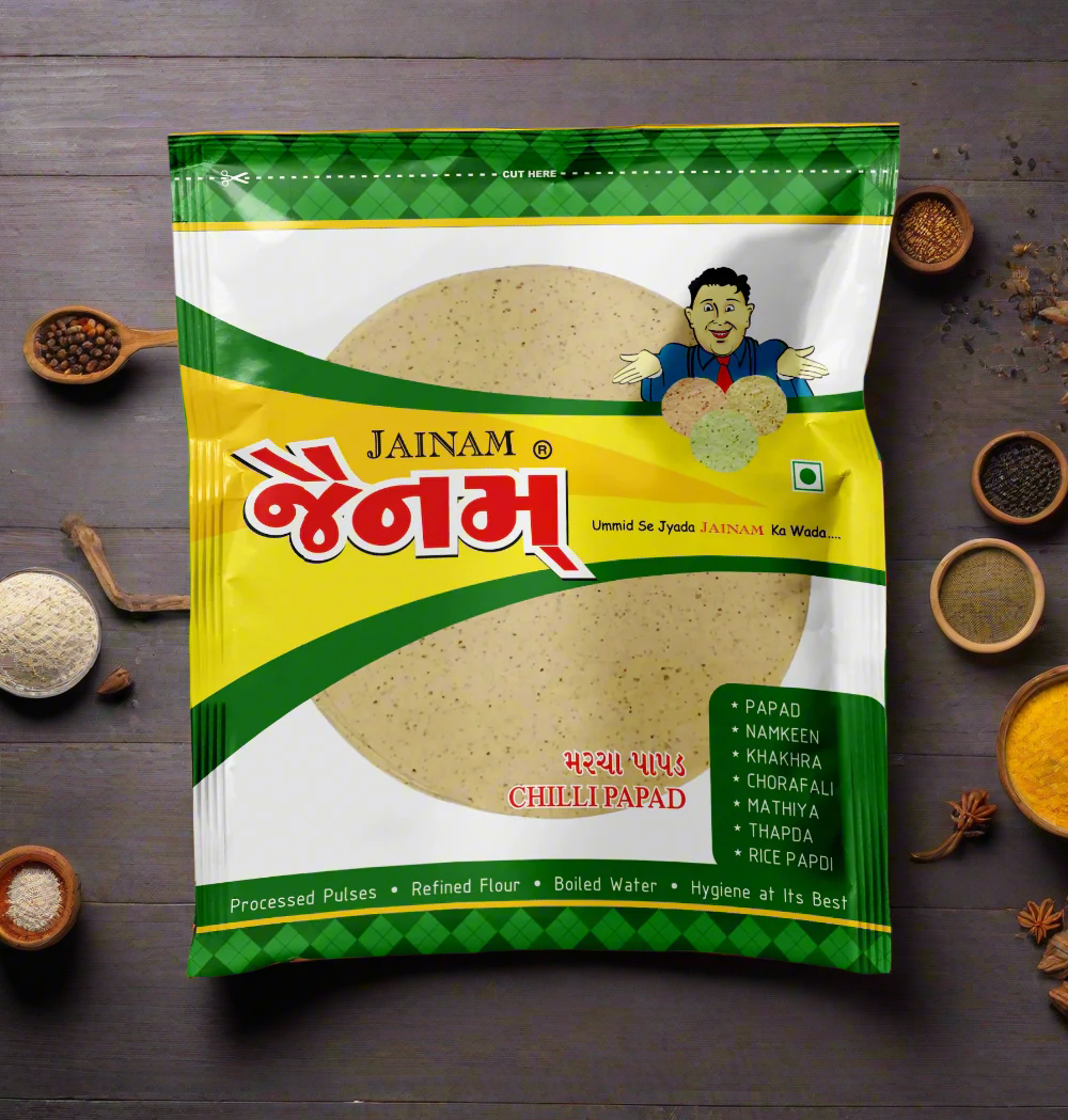 White chilli Papad