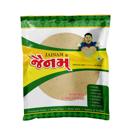 White chilli Papad