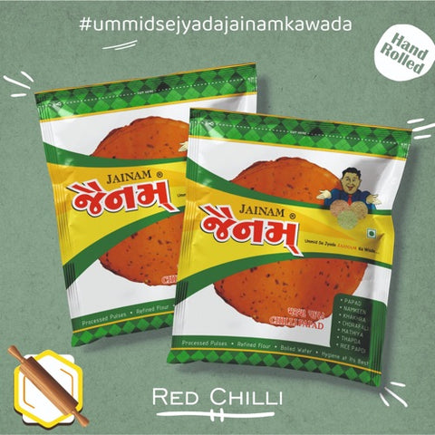 Red chilli Papad – Jainam Papad